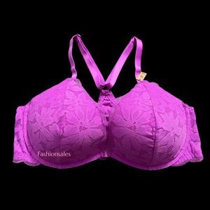 Victoria’s Secret PINK Lace bralette Push up Padding Underwire Recerback bra L
